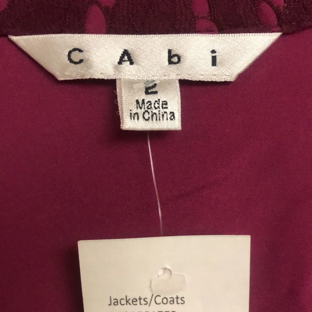 Cabi Frolic Jacket in Plumberry Lace - Picture 9 of 9